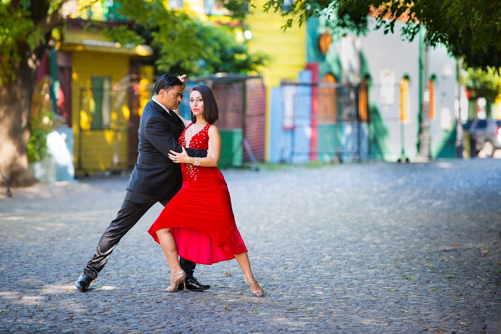 Coppia di danzatori di tango argentino