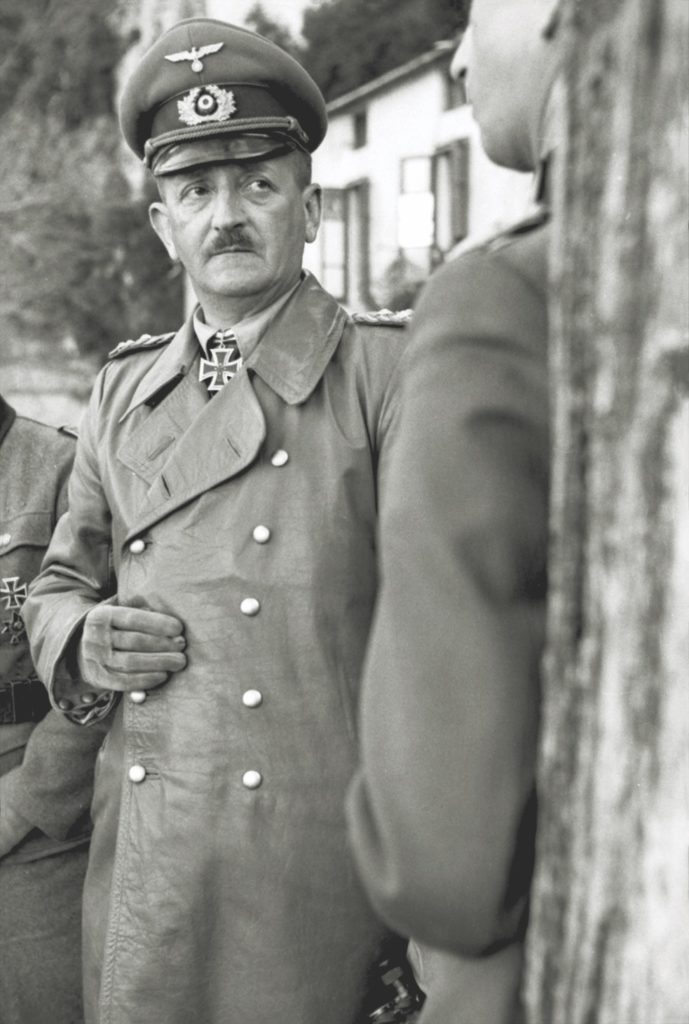 General Heinrich von Vietinghoff (above) was Wolff’s Wehrmacht counterpart in Italy after Hitler transferred Field Marshal Albert Kesselring (below). (Bundesarchiv Bild 101I-313-1019-14 Photo Gutjahr)