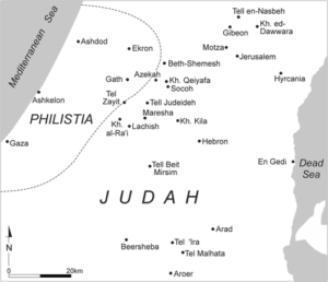 map of Judah for Seige on Lachish