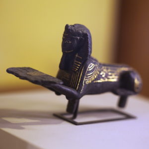 Siamun's sphinx Coffin Cover used in article Solomon Take an Egyptian Bride