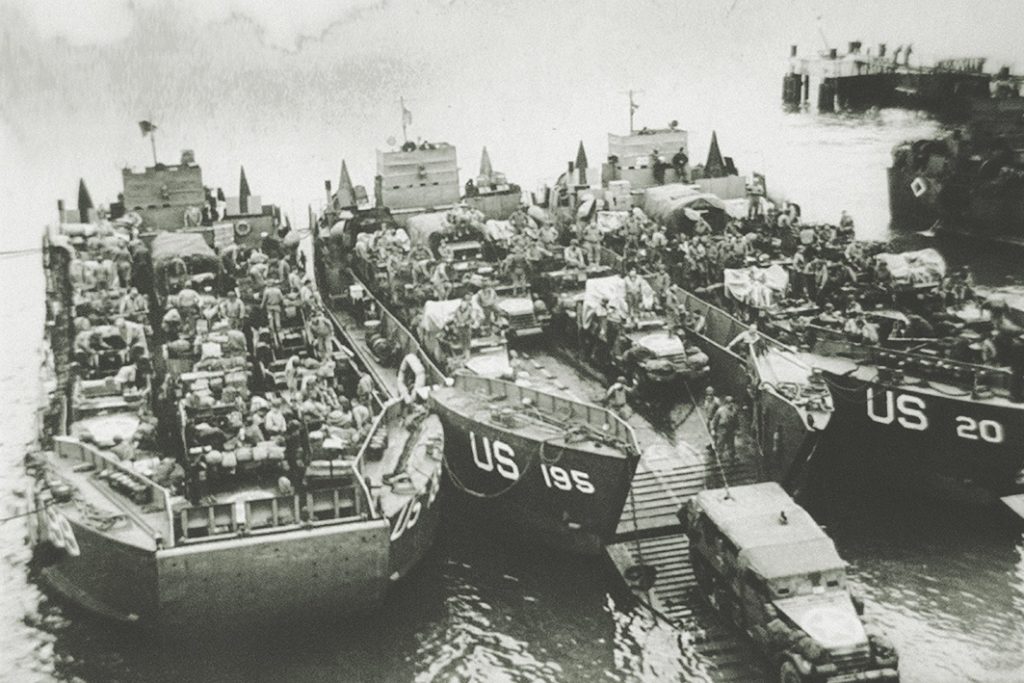 Thousands of troops departed Portsmouth for Normandy on June 6, 1944. (AFP via Getty Images)