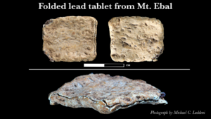 Folded tablet from Mt. Ebal