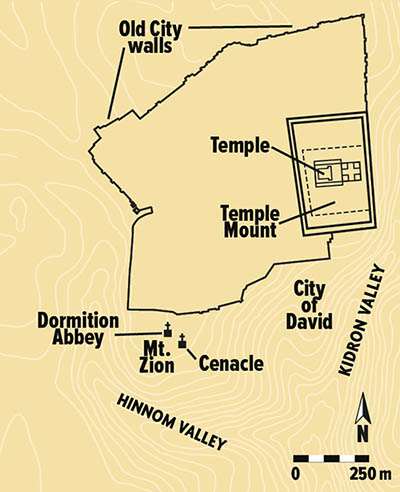 jerusalem-cenacle-map