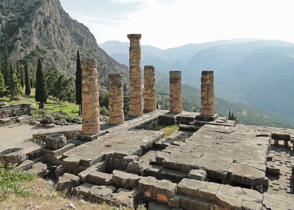 Temple of Apollo, at Delphi