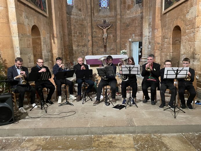 Philippe Castanet, préfet de la Lozère et trompettiste émérite, a participé au concert de l'école de musique.